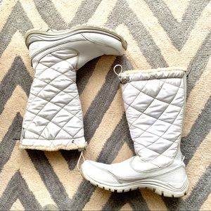 White UGG water-proof shearling boots size 7